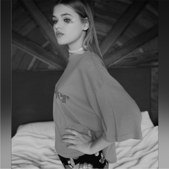 NWT Revolve Daydream Nation Cat Lover Tee in Used White (light yellow)Size Small - Picture 3 of 8